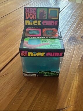 Nee Doh Nice Cube Kids Toy - Blue